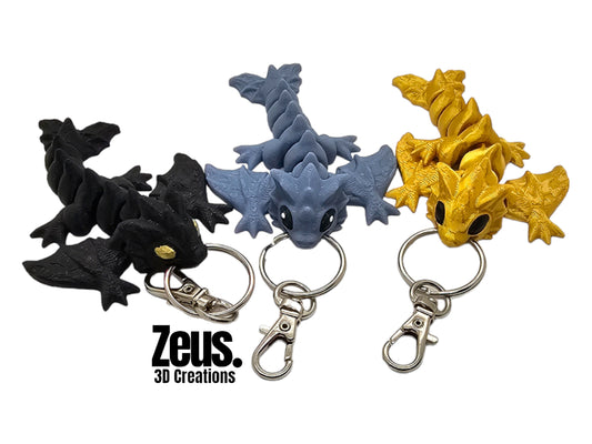 Wyvern keyring | Tiny dragon keyring | Bag charm