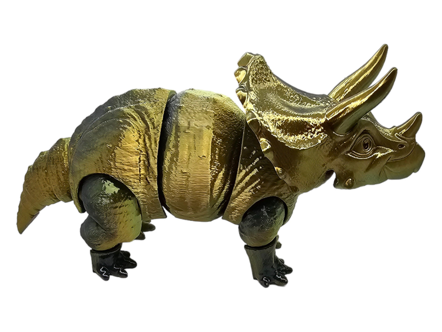 Articulated triceratops, 3d printed dino, dinosaur gift