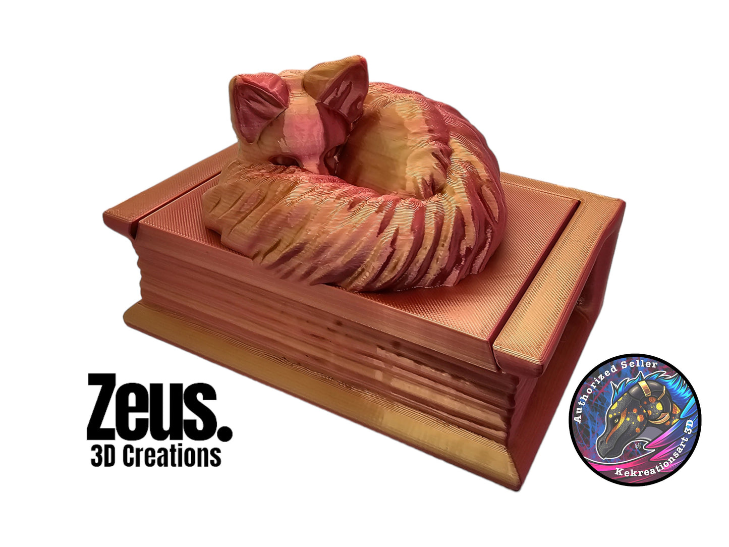 Fox book shaped storage box