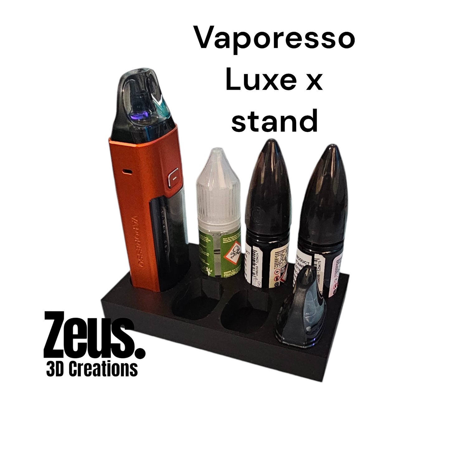 Luxe X vape desk stand | vape desk organizer | pod storage | vape liquid stand | vape stand | Luxe x | 3d printed