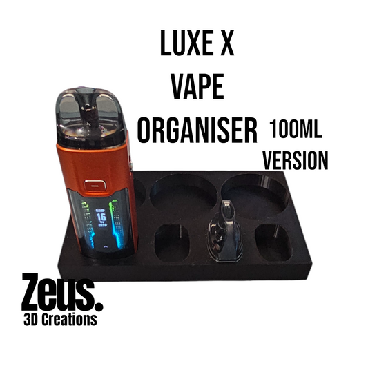 Luxe X vape desk stand 100ml bottles | vape desk organizer | pod storage | vape liquid stand | vape stand | Luxe x | 3d printed