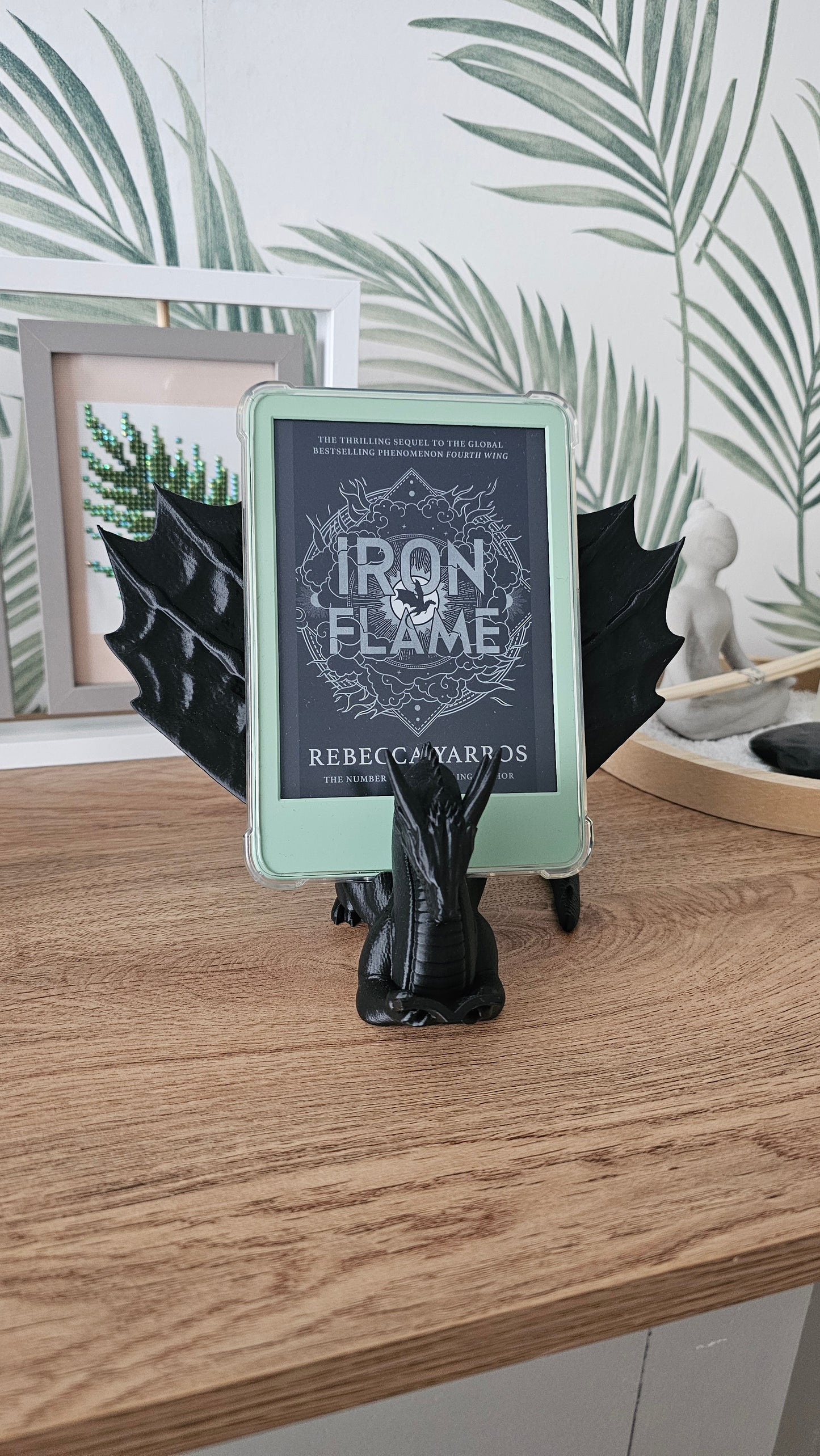 Dragon kindle stand, Kindle holder, book accessory, kindle accessory, 3D printed.