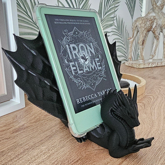 Dragon kindle stand, Kindle holder, book accessory, kindle accessory, 3D printed.