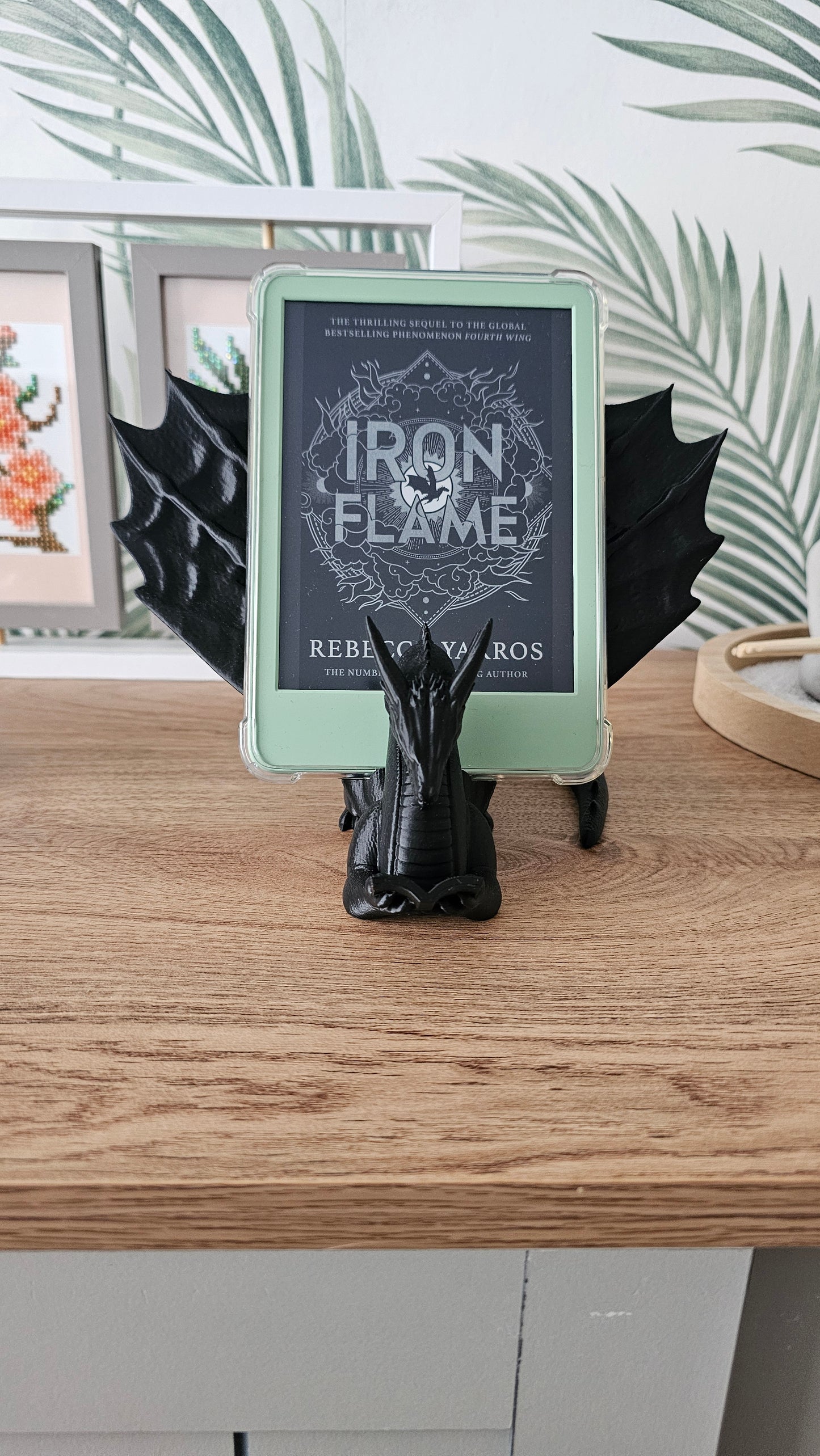 Dragon kindle stand, Kindle holder, book accessory, kindle accessory, 3D printed.