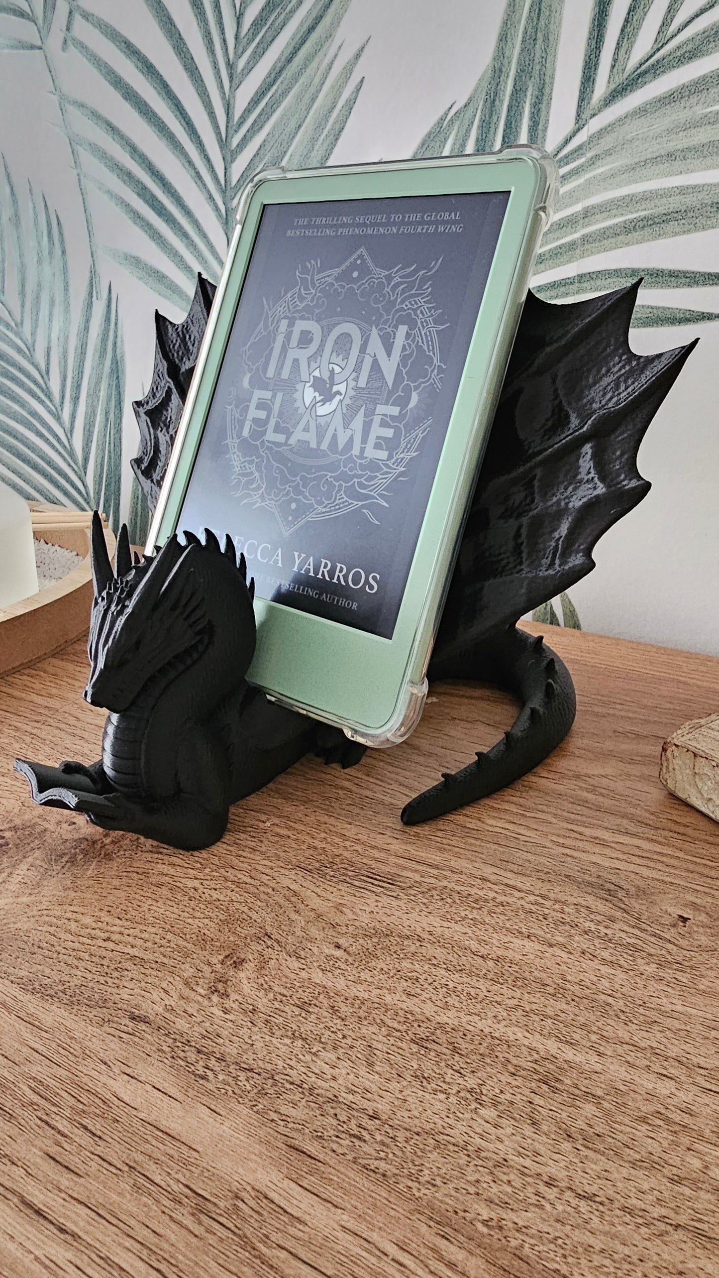 Dragon kindle stand, Kindle holder, book accessory, kindle accessory, 3D printed.