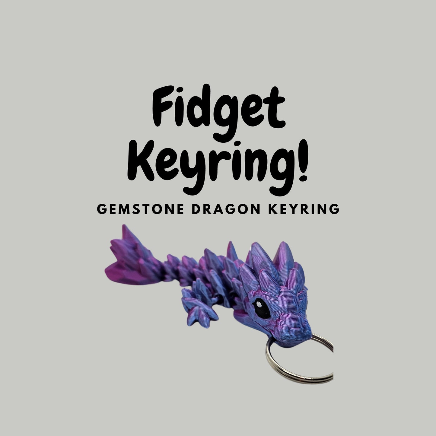 Gem dragon keyring